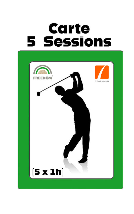 Golf - Carte 5 sessions 1h (non nominatives)